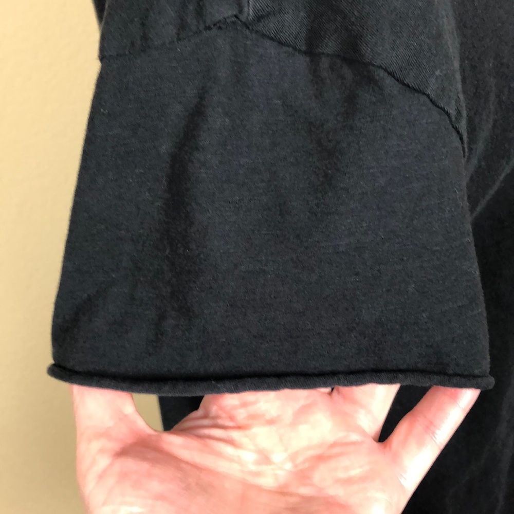 Zara Trafaluc Black Crew Neck Short Sleeve Top - Size Small - Picture 6 of 9